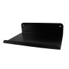 Slatted Panel Steel Shelf  300mm Black Feature Wall Shelf