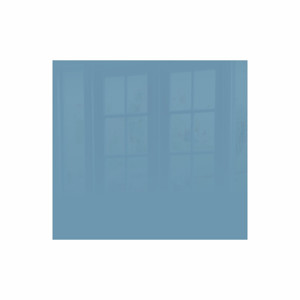 Decorative Glass Wall Tile (598 X 650 X 6mm) Pastel Blue