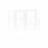 Decorative Glass Wall Tile (598 X 650 X 6mm) White RAL9010