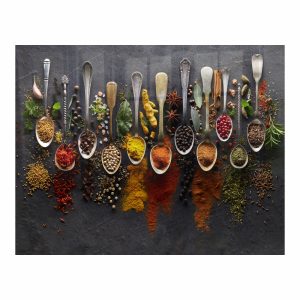 Decorative Glass Wall Tile (898 X 700 X 6mm) Spices