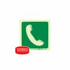 Photoluminescent 190MM Safety Sign - E17-Arrow Left+Stairs Going Down+Running Man