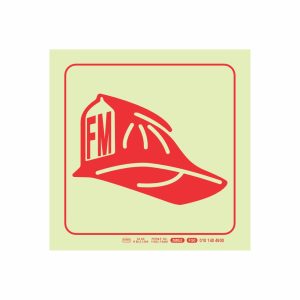 Photoluminescent 190mm Safety Sign F50 Fire Marshall