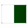 Non-Magnetic Combination Whiteboard (1200*900mm - Green Felt)