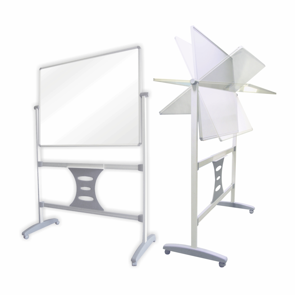 Parrot Products Magnetic Revolving Whiteboard (1500*1200mm) & 1500mm Leg Set