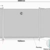 Educational Board Magnetic Whiteboard (1220*1220 - White Squares. Side Panel - Option A)