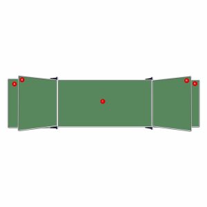 Educational Board Non-Magnetic Chalkboard (1220*1220 - Side Panel - Option A)
