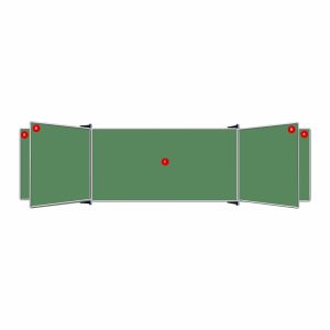 Educational Board Magnetic Chalkboard (2420*1220 - Centre Panel - Option C)