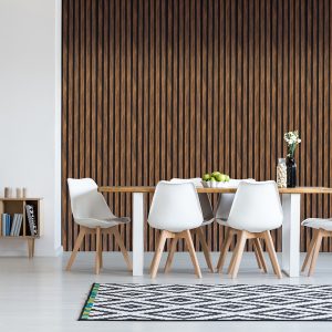 Slatted wall panel 600 x 2400 - Black Wood