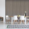 Slatted wall panel 600 x 2400 - Light oak