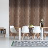 Natural Walnut Slatted Acoustic Wall Panel 600 X 2400mm