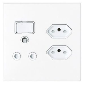 WALL SOCKET 16A ROUND+ 2 X16A FLAT