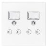 WALL SOCKET TWO SOCKET 4X4
