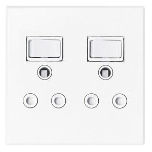 WALL SOCKET TWO SOCKET 4X4