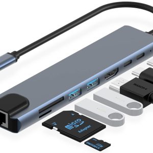 USB TYPE C 8 IN 1 DOCK