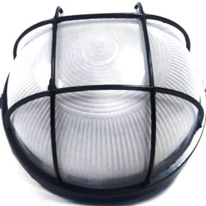 Noble Pays Round Bulkhead Light Fitting Large Black