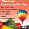 E-Box Satin Photo Paper- Microporous Coated Medium Duty