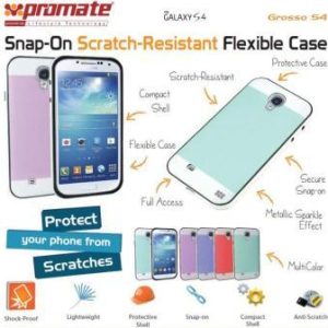 Promate Pink Grosso S4 Snap On Resistant Flexible Case
