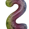 Casey 102cm Rainbow Balloon Number 2