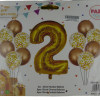Casey 13pc Gold and White Balloon Set Nr 2