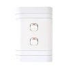 Lesco Flush Cover with 2 Lever 2 Way Switch