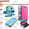 Promate Black Lanko.S4 Hand Crafted Leather Case