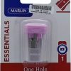 Marlin Essentials One Hole Plastic Pink Sharpener