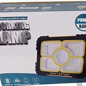 Solarix LED Solar Floodlamp With Power Bank Orange Large