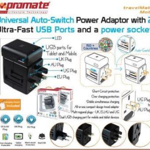 Promate Travelmate.Mobi ,Universal Auto-Switch Power