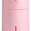 CaseyMagic Pink Led Light 175ml USB Humidifier Air Purifier Mist