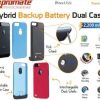 Promate Red Twix.i5 Hybrid Backup battery Dual case