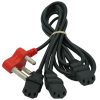 Dedicated 3 Way IEC Power Cable