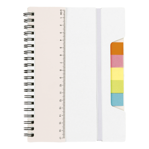 A5 Notebook With Sticky Notes And Ruler