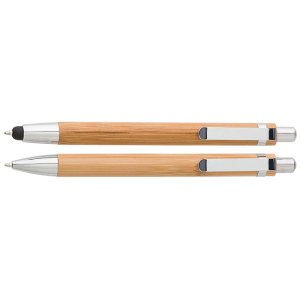 Bamboo Pen and Clutch Pencil Set