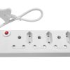 Multi Plug 3x16A 3x5A 0.5m Cord White