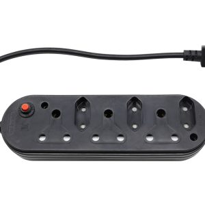 Multi Plug 3x16A 3x5A 0.5m IEC Cord Black