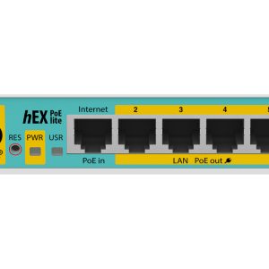 MikroTik hEX PoE Lite 5 Port Ethernet 4 PoE Router