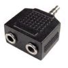 STEREO MALE TO 2X STEREO FEMALE ADAPTOR
