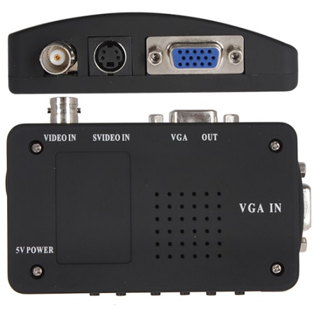 BNC + SVIDEO TO VGA