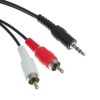 STEREO{MALE} TO 2 XRCA {MALE} 5 M CABLE