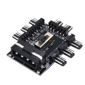 MOLEX TO 8  X FAN + SPEED SELECTOR