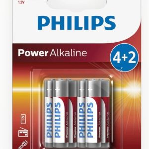 PHILIPS ALKALINE AAA X6