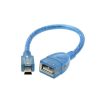 MINI USB MALE TO FEMALE USB 10CM