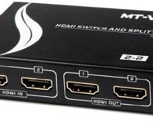 2 IN 2 OUT HDMI SWITCH AND SPLITTER