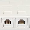 4 WAY RJ45 WALL BOX