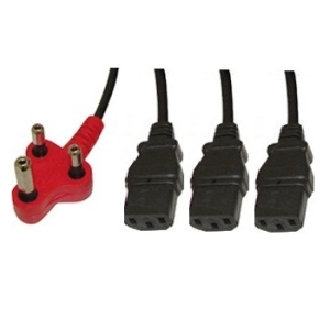 CABLE DEDICATED 3PIN TO 3 X IEC 3.8M