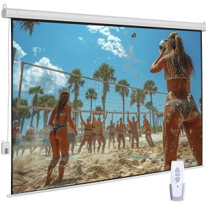 PROJECTOR SCREEN 100" WITH REMOTE