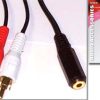 RCA TO FEMALE STEREO 3M