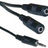 STEREO MALE TO X2 FEMALE HEADSET