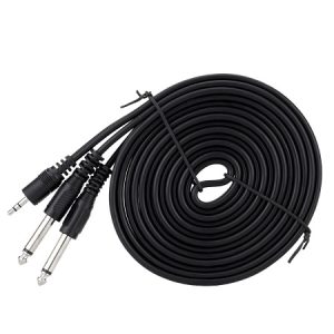 3.5MM MALE TO 2 X 6.5MM MALE 1.5M