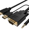 VGA (M)+AUDIO TO HDMI (M) CONVERTER 1.8M